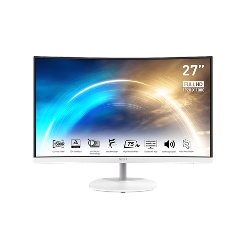 Màn hình 27" Cong MSI Pro MP271CW White 75Hz