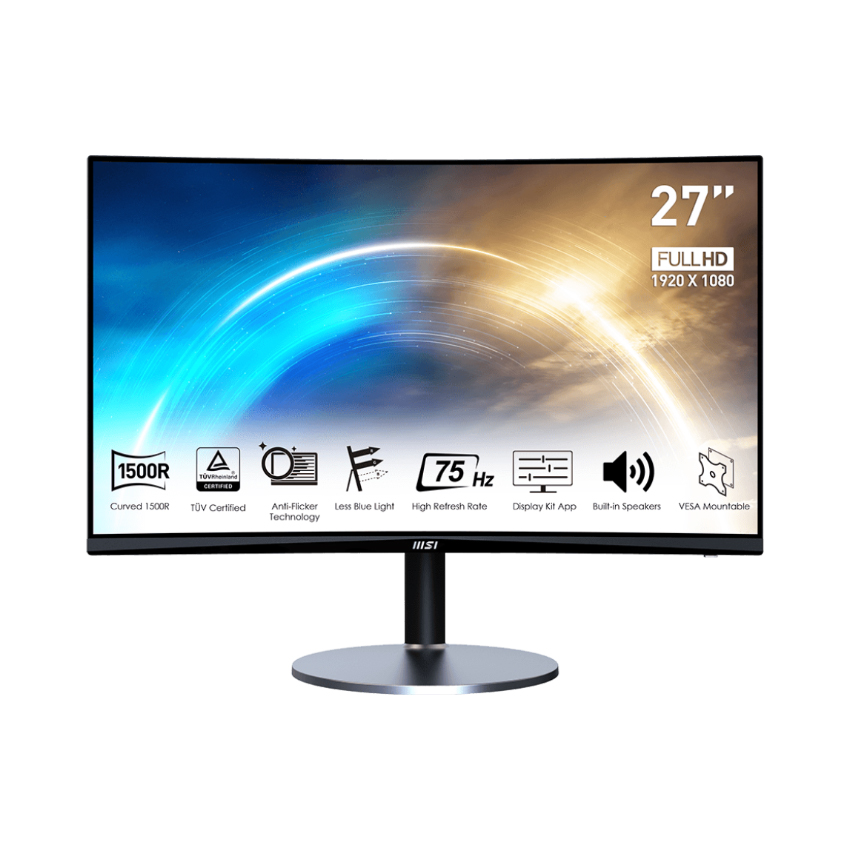 Màn hình 27" Cong MSI Pro MP272C Black 75Hz